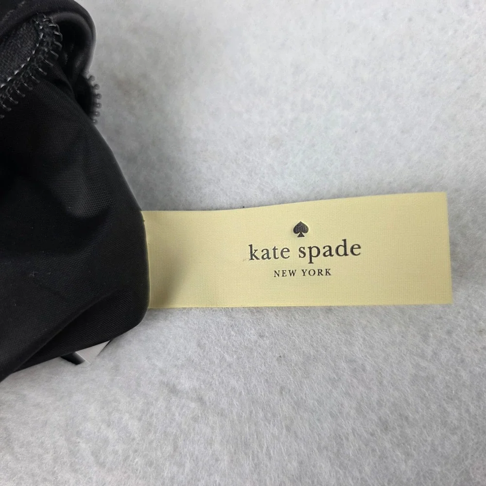 Kate Spade Watson Lane Briley Black Nylon Bow Cosmetic Bag Pouch PWRU6041